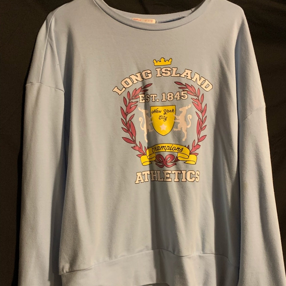 ROMWE blue crewneck